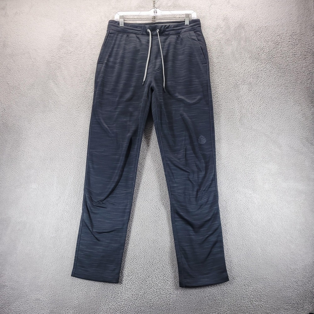 Stio Sweatpants Mens M Gray Turpin Fleece Straight Heather Zip Pocket Outdoor